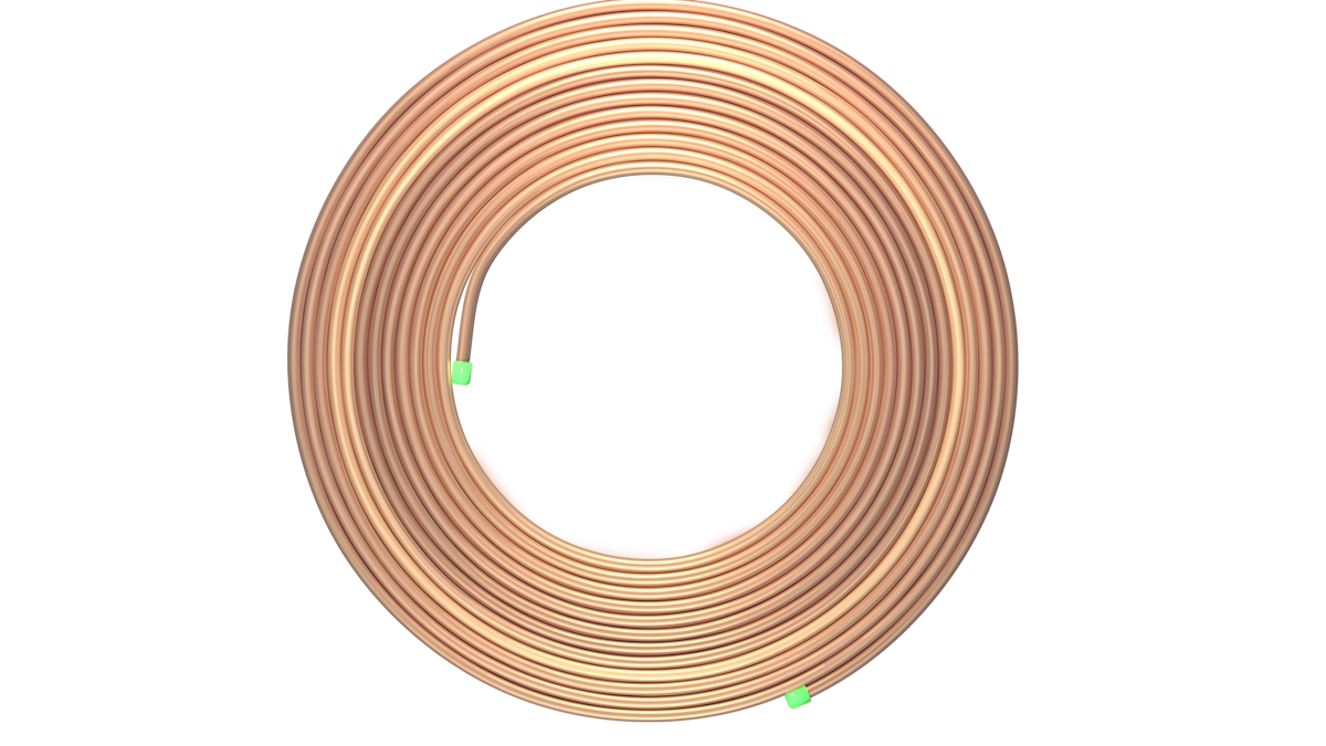 Труба медная 06,35x0,61x15000мм (1/4"х0,024") Refpipe Master SPL-06061-15RP